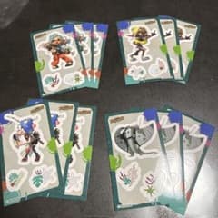 Splatoon Raiders Original Sticker Set (4 types, 12 pieces total)!