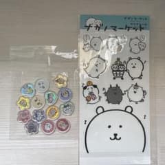 ちいかわ ナガノマーケット クリアシール おはじきシール不揃いのサムネイル