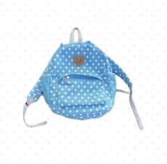 【レア 美品】水玉 ドット柄 水色リュック 森ガール フェアリーコアのサムネイル