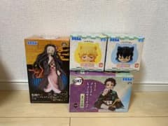 鬼滅の刃　炭治郎　ねずこ　善逸　伊之助　フィギュアセットのサムネイル