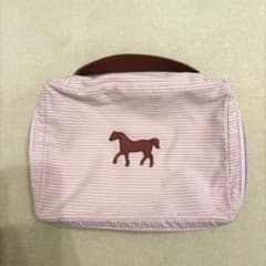 エルメス HERMES ベビー おむつポーチ ピンク ストライプ - メルカリ