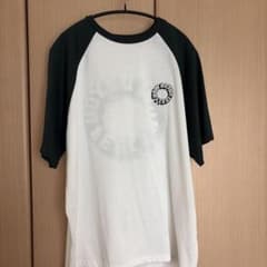 ラグランTシャツ ホワイト ブラック 半袖のサムネイル