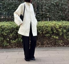 ENOF twill coat white - メルカリ