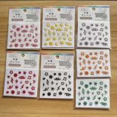 刺繍ワッペン デコレーション 7色セットのサムネイル
