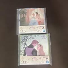 ディズニープリンセス　一番くじ　F賞　ミニキャンバスボード　2枚セット