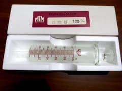 ガラス 浣腸器 100ml　レトロ 未使用新品のサムネイル