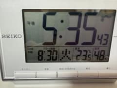 SEIKO SQ698S 電波目覚まし時計 ほぼ未使用 箱ありのサムネイル