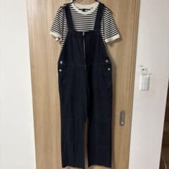 デニムサロペット ボーダーカットソー セットのサムネイル