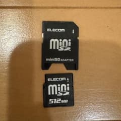 ELECOM miniSDカード 512MB アダプター付きのサムネイル