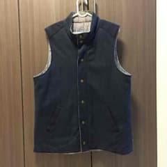 ゴールデン◯様専用リバーシブル中綿ベスト 男性用 Ｌサイズのサムネイル