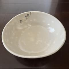 九谷焼　色絵九谷　未使用　小高裕子　8号鉢　野ぶどうのサムネイル