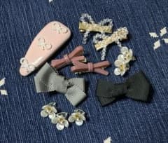 ヘアアクセサリー セット まとめ売り リボン・花柄のサムネイル