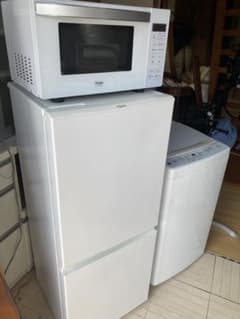 【引取or直配送限定】ホワイトカラー　冷蔵庫　洗濯機　電子レンジ　セット 引取ro直配送】ホワイトカラー冷蔵庫 洗濯機 レンジ セット - メルカリ