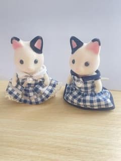 シルバニアファミリー 猫の人形 2体セット