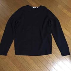 UNIQLOメンズセーターLsize(黒)のサムネイル