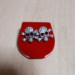 ドクロラインストーン　ピアスのサムネイル