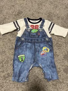 miki HOUSE ロンパース デニム風 70のサムネイル