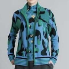 【近年物】ヒロココシノ　トランク　長袖ニット　ジップアップ　ブルー　38 261 近年物】ヒロココシノ トランク 長袖ニット ジップアップ ブルー 38