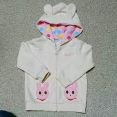 ミキハウスうさこちゃんなりきりパーカ　90のサムネイル