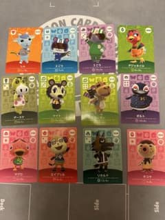 아츠모리 토비모리 도모리 도부츠노모리 amiibo 카드 12장