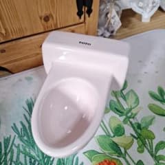 TOTOパステルカラーベビー ピンク 陶器ミニトイレのサムネイル