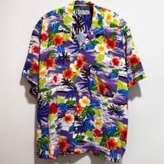 アロハシャツ レーヨン100% 日本製 MADE IN JAPAN 半袖シャツ