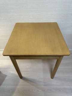 無印良品 木製テーブル 70×70cm ラバーウッド材