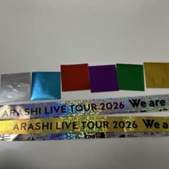 嵐 金 銀テープ We are ARASHI 2026➕メンバーカラー紙吹雪 - メルカリ