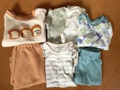ベビー パジャマ ロンパース 肌着 パンどろぼう まとめ売り 70-80のサムネイル