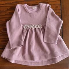 petit main 長袖トップス　チュニック　ピンクのサムネイル