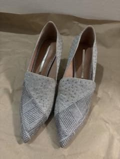 STACCATO パンプス シルバー ラインストーン　23cmのサムネイル
