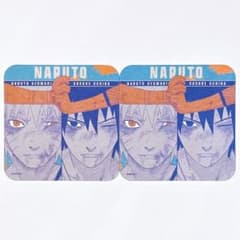 NARUTO 아트 코스터 제3탄 우즈마키 나루토 & 우치하 사스케 2장