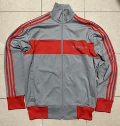 adidas グレー/レッド トラックジャケット XOのサムネイル