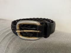 GUCCI レザー メッシュベルト ブラックのサムネイル