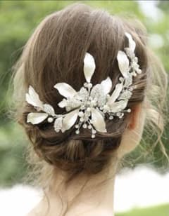 ブライダル ヘアドレス ヘッドドレス 髪飾り アクセサリーのサムネイル
