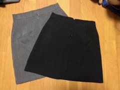 ミニスカート(グレーとブラック)2枚組のサムネイル