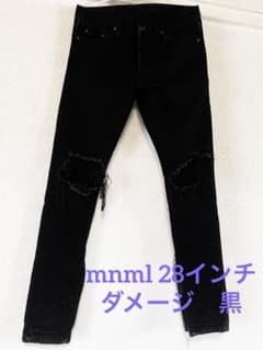 mnml クラッシュデニム 28 BLACKのサムネイル