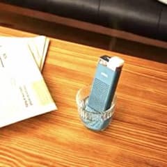 充電式 コードレス加湿器 タンクレス　ライト付 スティック式 抗菌　イエロー