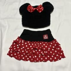 ミニーちゃんコーデ用スカートと帽子のサムネイル