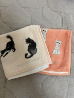 PAUL & JOE SISTER 猫タオルハンカチ二枚セットのサムネイル