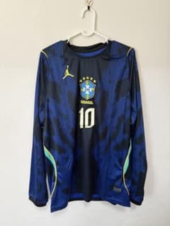 Jordan ブラジル代表 アウェイ　長袖ユニフォーム　ネイマール Jordan ブラジル代表 アウェイ 長袖ユニフォーム ネイマール - メルカリ