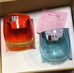 琉球ガラス ペアーグラスのサムネイル