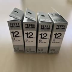 KING JIM TEPRA PRO テープカートリッジ SS12K 4個セットのサムネイル