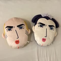 マカオとジョマ フェイス型ぬいぐるみ 2点セット