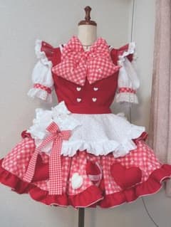 アイドル衣装 カフェメイド風ギンガムチェックのサムネイル