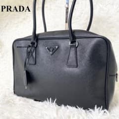 極美品】PRADA 三角プレート ミニボストン レザー カデナ BL0095
