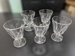 アフタヌーンティー　ガラス製ワイングラス 5個セット