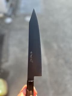 堺實光　切付け牛刀24cm 黒染め　銀座 堺實光 切付け牛刀24cm 黒染め 銀座 - メルカリ
