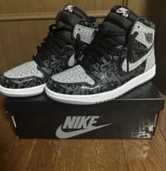 Nike Air Jordan 1 ブラック/グレー リベリオネアのサムネイル