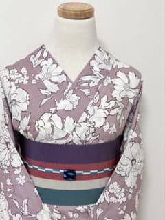 浴衣 花模様模様 裄68cm トールサイズ - メルカリ
